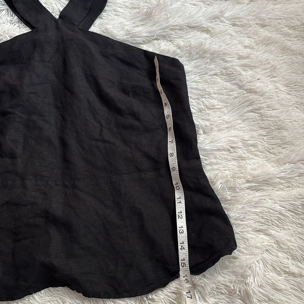 Ann Taylor Factory Cross Front Linen Top - Picture 3 of 8